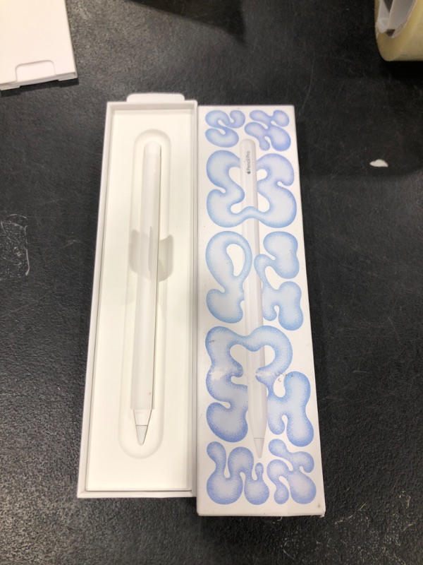 Photo 1 of Apple Pencil Pro: Latest Model - Device Compatibility Check Required - Pixel-Perfect Precision, Tilt and Pressure Sensitivity, Perfect for Note-Taking, Drawing, and Art. Charges and Pairs Magnetically