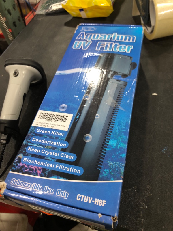 Photo 1 of Aquarium Filter for 40-150 Gallon Tank, U-V Fish Tank Green Clean Machine Submersible Powerful Pump Canister Filter 400GPH for Pond Turtle Tank Saltwater Freshwater Crystal Clear Green Killing