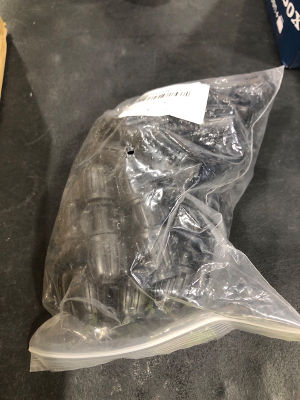 Photo 1 of FOGWOWO Locked Barbed Tee Connectors,1/2 Inch to 1/4 Inch Irrigation Tubing Fittings Kit for (1/2'' ID x 0.60''-0.63'' OD) 16mm Drip Tubing (20 Pcs Barbed Tee 3-Way)