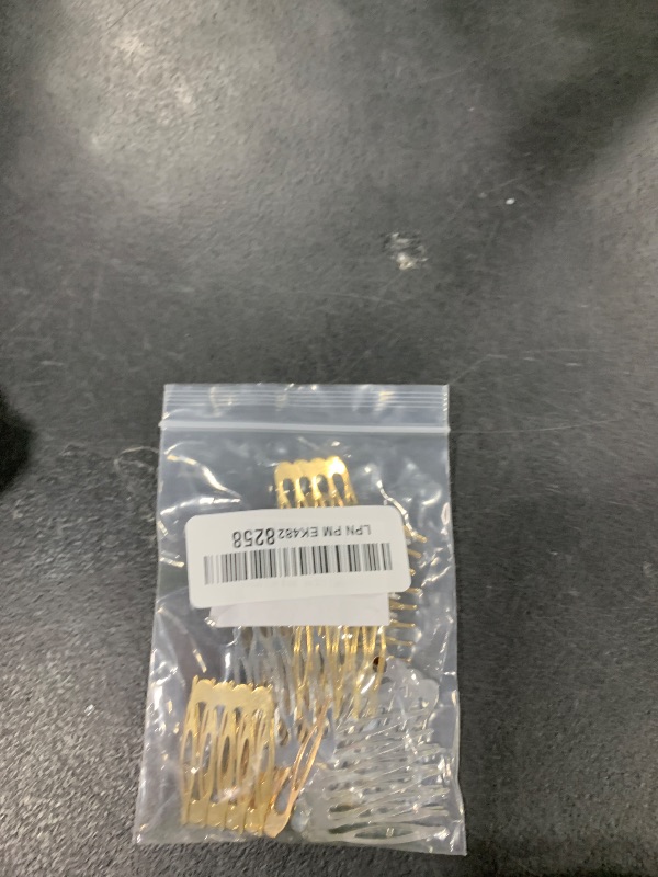Photo 1 of 20 PCS Small Tiny Metal Side Hair Combs for Women Girls, Plain Blank Wire Slide Combs for Hair Twist Clips and Decorative DIY Crafts (5 Teeth)