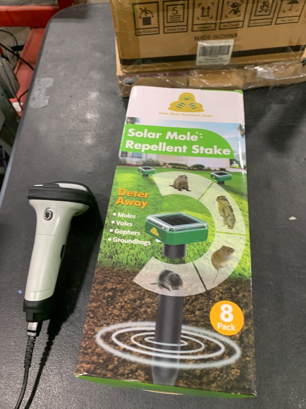 Photo 1 of 8 Pack Mole Repellent for Lawns Solar Powered Groundhog Spikes, Ultrasonic Mole Stakes for Yard, Waterproof Gopher Repellent to Get Rid of Gopher, Vole and Snake for Farm