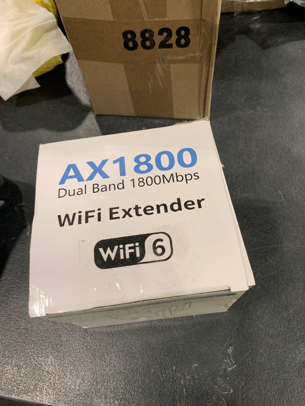 Photo 1 of 2025 AX1800 WiFi 6 Extender Signal Booster - Dual Band 2.4G/600Mbps & 5.8G/1200Mbps, WiFi Extender with Gigabit Port, 802.11AX Tech, 12999 Sq.Ft Long Range WiFi Repeater, Connects 100+ Devices