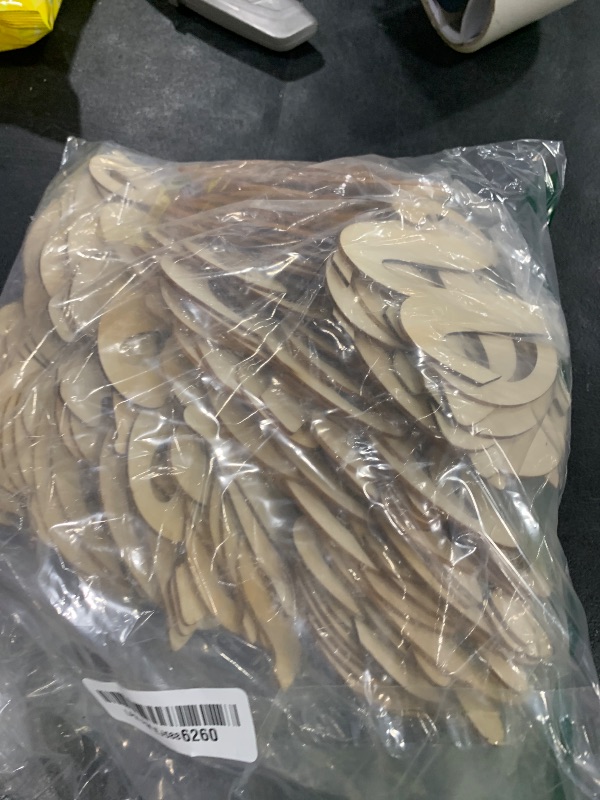 Photo 1 of 3 Inch 216 Pieces Wooden Letters & Numbers for Crafts Unfinished Wood Alphabet ABC & Numbers 0-9 for Wall Decor