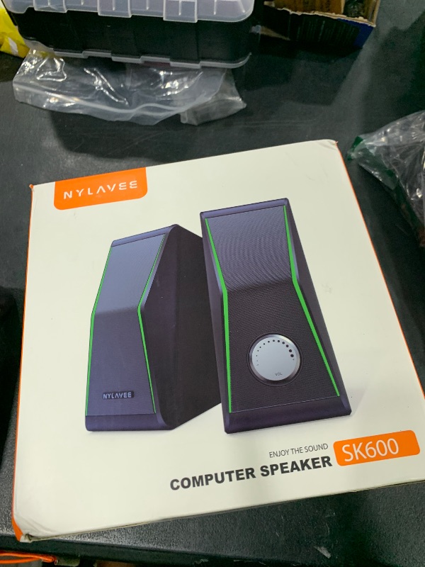 Photo 1 of Computer Speakers, Dynamic RGB PC Speakers, Bluetooth 5.0 HiFi Computer Speakers for Desktop with 2 Bass Diaphragms & 4 Speaker Units, USB Powered & 3.5mm AUX Cable for PC Laptop Monitor Tablet Phone