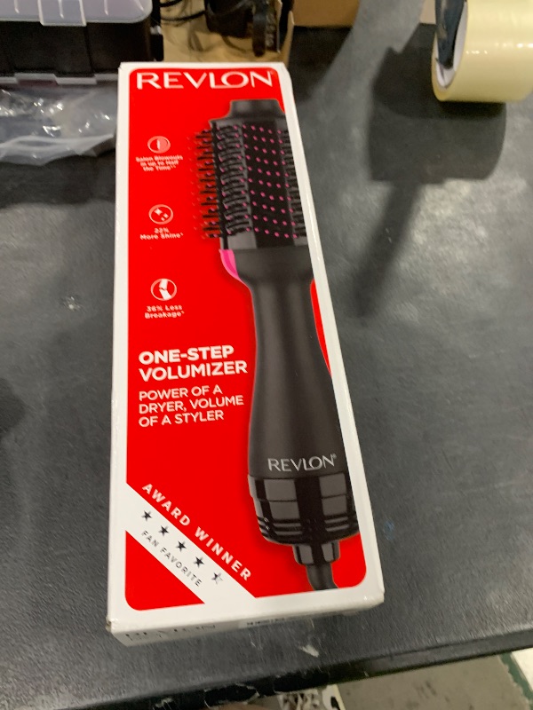 Photo 1 of REVLON One-Step Volumizer Hair Dryer and Styler with Improved Motor – Easy Salon-Style Blowouts – Less Frizz, More Shine, and Reduced Heat Damage, for all Hair Types and Lengths (Black)