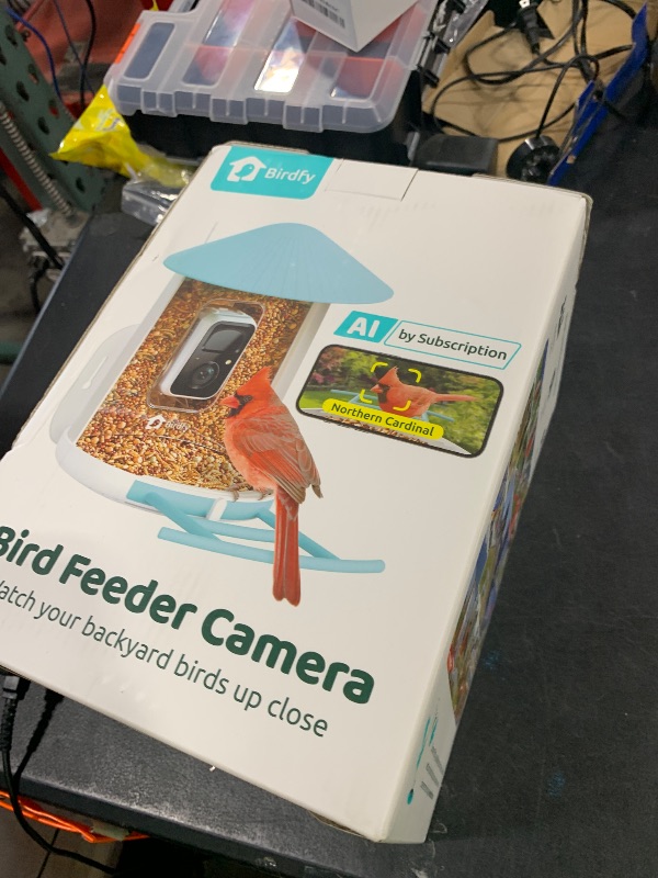 Photo 1 of NETVUE by Birdfy Smart Feeder with Camera, Watching, Auto Capture Bird Videos & Motion Detection, Wireless Camera Ideal Present for Bird Lover (Solar Blue)