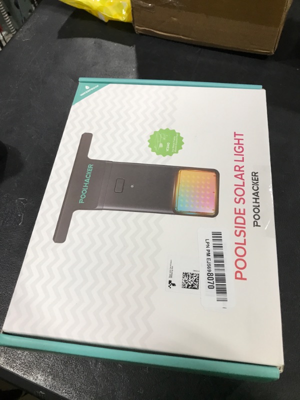 Photo 1 of POOLHACKER Solar Pool Lights Only for Metal Frame Above Ground Pool?Original?, 10-Color 4-Mode Light Sensing LED, Underwater Lighting with Timer Off, Submersible Pool Lights with Remote, 1 Pack