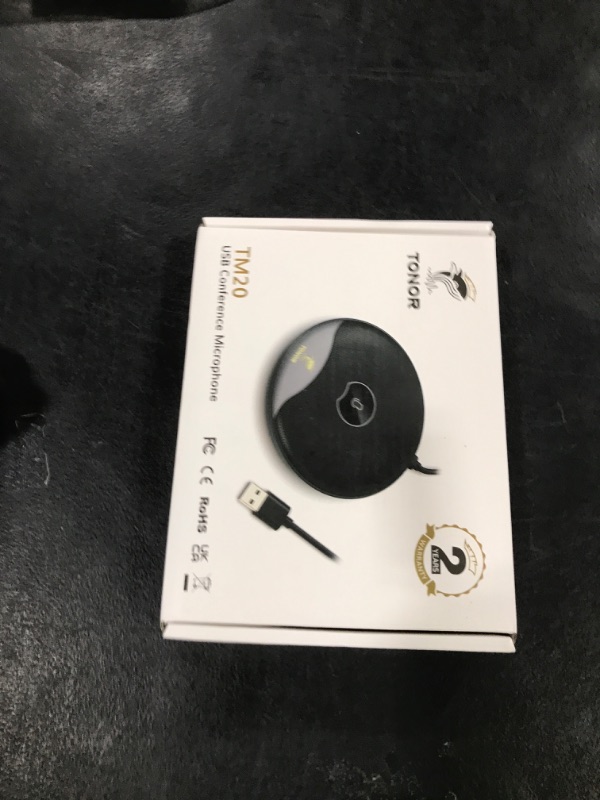 Photo 1 of TONOR USB Conference Microphone, 360° Omnidirectional PC Computer Condenser Mic with Mute Button for Online Meeting/Class, Zoom Call, Skype Chatting, Plug & Play (TM20)