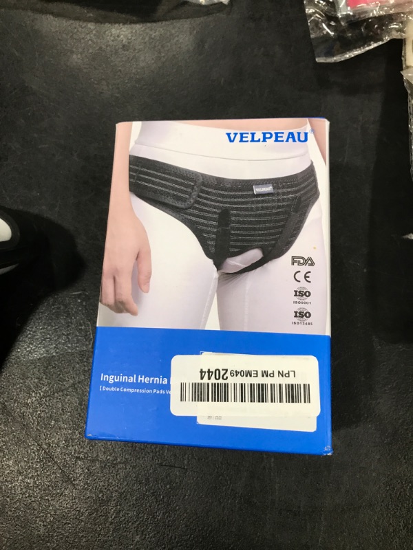 Photo 1 of VELPEAU Hernia Belt for Men & Women - Bilateral/Double Inguinal, Groin Hernia Support Truss Underwear Briefs, Pain Relief Recovery Adjustable Strap with 2 Removable Medical Compression Pads (Khaki, M)