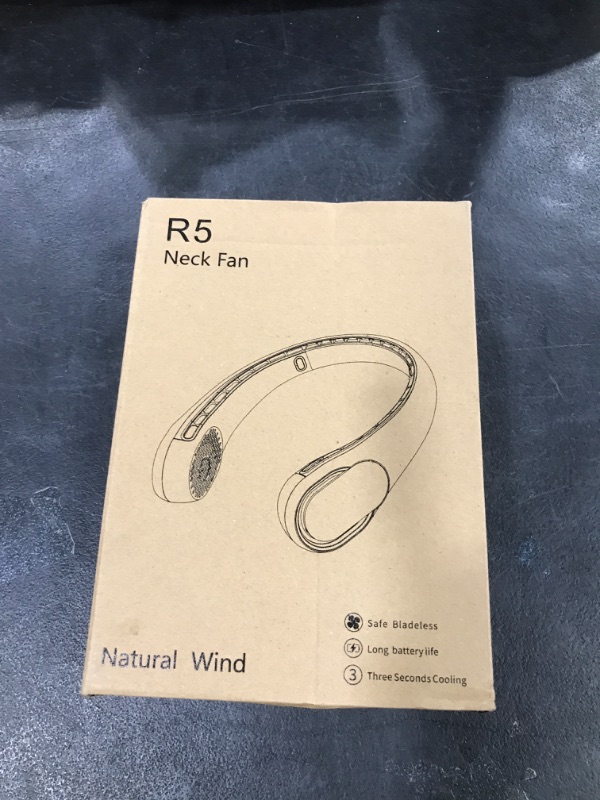 Photo 1 of ASNUG Portable Neck Fan, Bladeless Neck Fan, USB Rechargeable Personal Fan, 4000 mAh Battery Operated Fan, 3 Speeds Adjustable,Faster Cooling, Ultra Quiet, Suitable for Home, Office, Sports