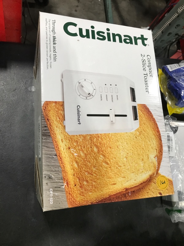 Photo 1 of Cuisinart 2-Slice Toaster, Compact, White, CPT-122