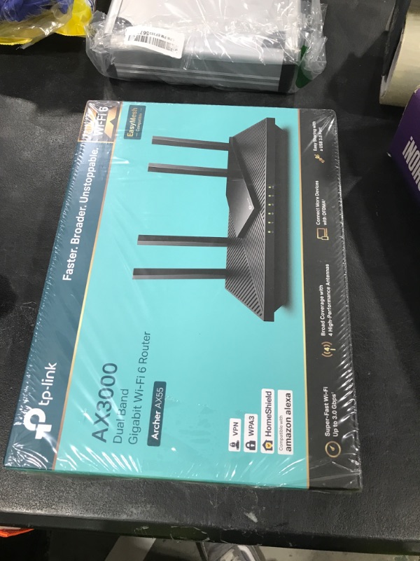 Photo 1 of TP-Link Dual-Band AX3000 Wi-Fi 6 Router Archer AX55 | Wireless Gigabit Internet Router for Home | EasyMesh Compatible | VPN Clients & Server | HomeShield, OFDMA, MU-MIMO | USB 3.0 | Secure by Design