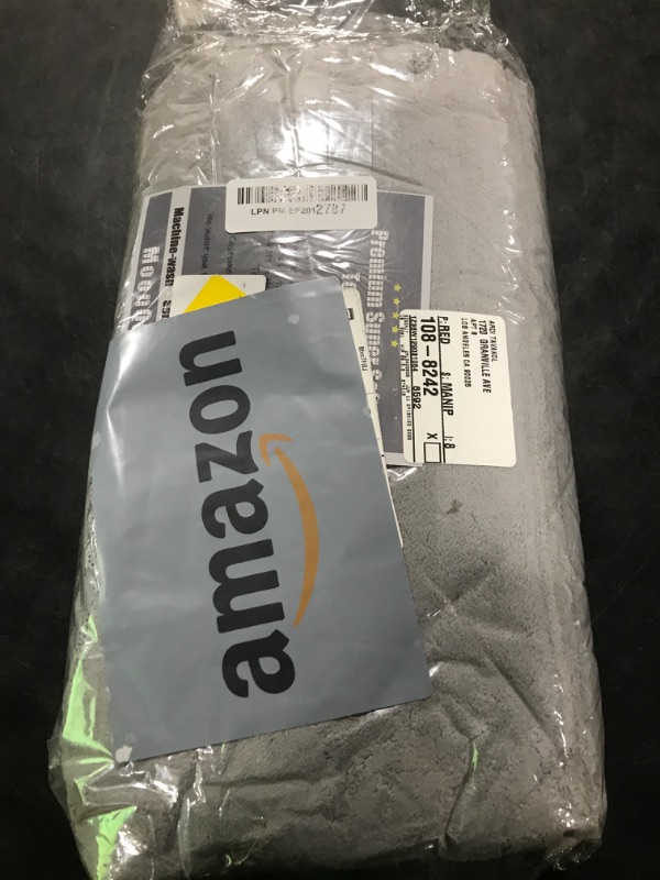 Photo 1 of 100% Cotton King Size Bed Blanket - Grey Waffle Weave Lightweight Summer Layering Blanket - 102x90in Prewashed Breathable, Woven