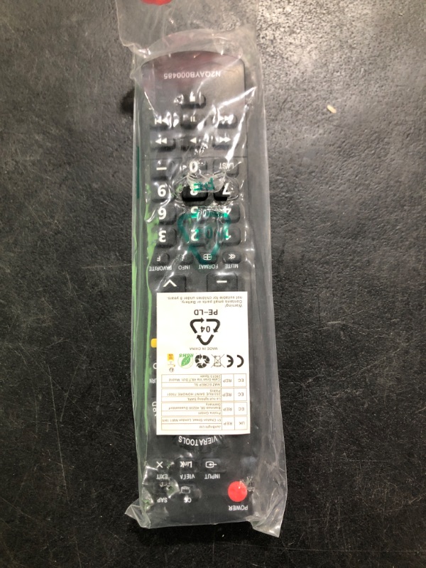 Photo 1 of New N2QAYB000485 Replaced Remote fit for PANASONIC TV TC-P50U2 TC-P50X2 TC-P54S2 TC-P58S2 TC-P65S2 TH-32LRU20 TH-37LRU20 TH-42LRU20 TC-42PX34 TH-32LRH30U TH-32LRU30 TH-42LRU50 TH-37LRU50