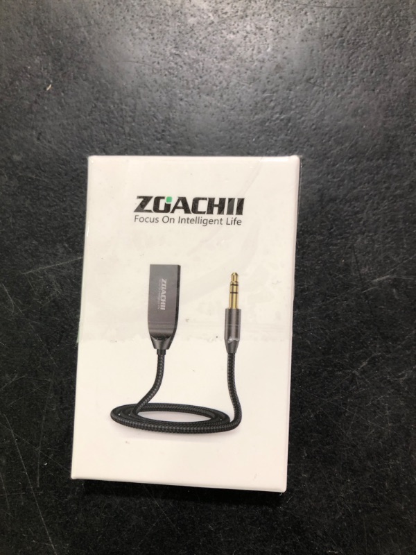 Photo 1 of ZOACHII Bluetooth 5.4 Car Aux Adapter, Handsfree Calls, Wireless Music Streaming for Car Home Stereo Speakers Audio System