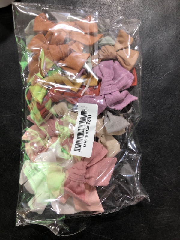 Photo 1 of Niceye 24 PACK Baby Girl Hair Clips Set, Hair Bows Barrettes Handmade Accessories Alligator Clip for Babies Infant Toddlers Kids in Pairs