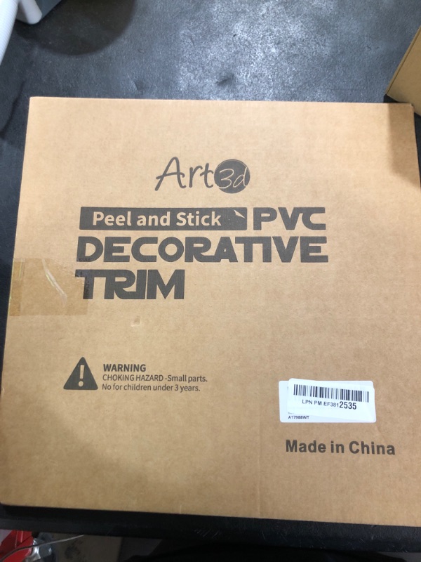 Photo 1 of Art3d 20ft Outside Vinyl Corner Trim Peel and Stick for Tile and Wall Edges, Furniture Decoration White