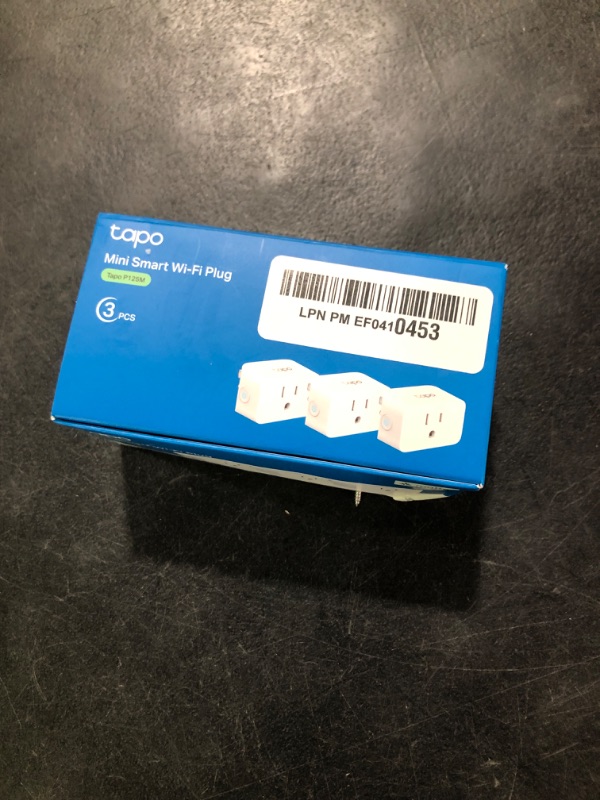 Photo 1 of TP-Link Tapo Matter Supported Smart Plug Mini, Compact Design, 15A/1800W Max, Super Easy Setup, Works with Apple Home, Alexa & Google Home, UL Certified, 2.4G Wi-Fi Only, White, Tapo P125M(3-Pack)