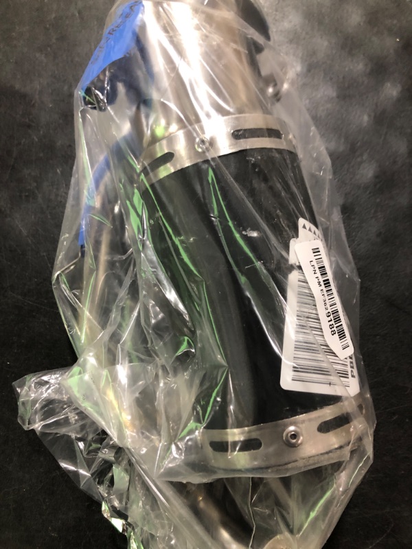 Photo 1 of FLYPIG High Performance GY6 150cc Muffler Exhaust Pipe kit Replace for System Shorty GY6 125cc 150cc 152QMI 157QMJ ATV 4 Stroke Chinese Scooter Moped ATV Go Kart (Black)