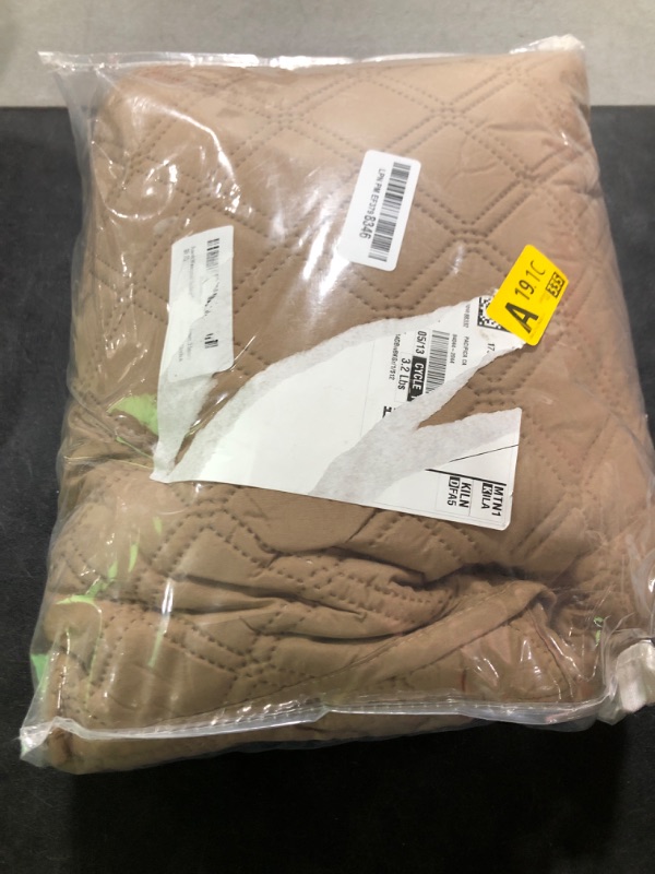 Photo 1 of Ruaozz Waterproof Recliner Sofa Cover 1-Piece Couch Covers for Reclining Couches Reclining Sofa Cover Washable Furniture Protector with Elastic Straps Pocket for Kids, Pets (Light Brown, 2 Seater)