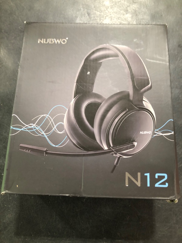 Photo 1 of OCTTO NUBWO N12 Gaming Headset - Xbox One & PS4 Compatible, 3.5mm Surround Stereo Gaming Headphones with Mic & Soft Memory Earmuffs for PC & Laptop