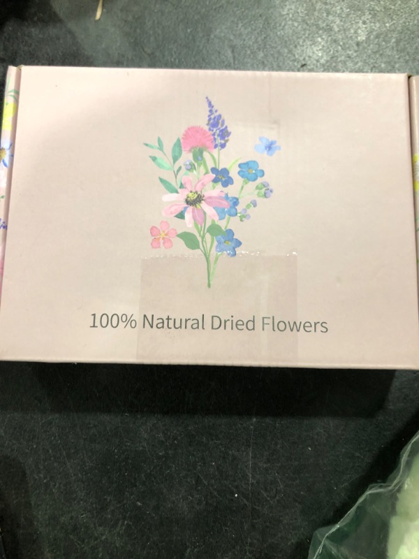 Photo 1 of 10 Pack Dried Flower Bouquets Pink Series Natural Dry Flowers Combination with Stem Boho Wedding Decor Artificial Floral Embossing Flower Bundles for Craft Vase, Table Centerpieces, Proposal Bouquet