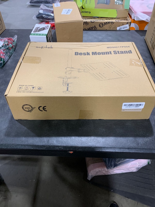 Photo 1 of suptek MD6421TP004 PC Monitor Stand with Laptop Tray, Monitor Stand for LCD/LED Screens - Monitor Stands and Risers Desk Accessory Wall Mount