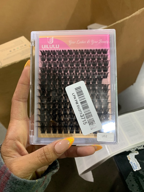 Photo 1 of UILULU Lash Clusters 168 Count Individual U02 Lashes Clusters D Curl Natural Eyelash Extensions, False Eyelashes DIY Clusters Lashes At Home Lash Extensions (U02-0.07D-9-16MM Lash Only)