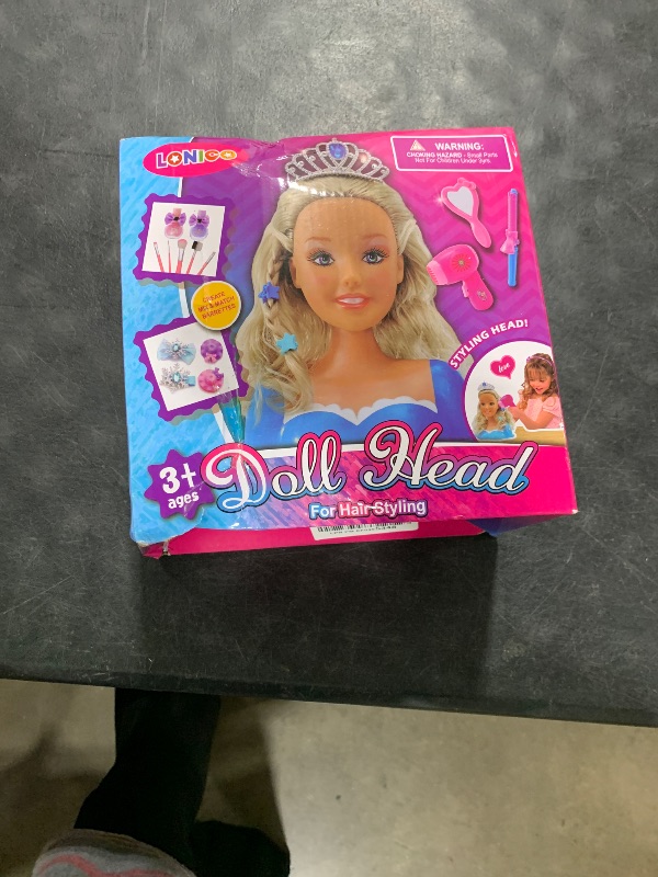 Photo 1 of SVMK Hair Styling Doll Head Makeup for Girls Toys Kids Practice Pretend Play Beauty Set with Hairdryer Curling Iron Crown Brushes Comb Accessories Birthday Gifts for Girls 3 4 5 6+ Years Old Christmas