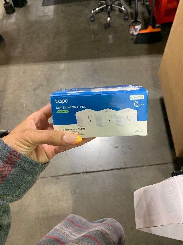 Photo 1 of TP-Link Tapo Matter Supported Smart Plug Mini, Compact Design, 15A/1800W Max, Super Easy Setup, Works with Apple Home, Alexa & Google Home, UL Certified, 2.4G Wi-Fi Only, White, Tapo P125M(3-Pack)