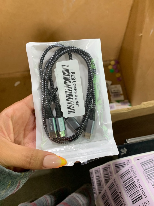 Photo 1 of HOTNOW USB C to Micro USB Cable 1.5FT 2Pack, USB Type C to Micro USB Cords Fast Charging and Data sync