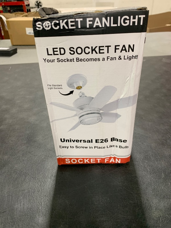 Photo 1 of GOLUMU Light Bulb Fan Socket Ceiling Light, Socket Fan Light Bulb of 3 Modes 3000K-6500K/6 Speeds, 2H-8H Timer, Replacement for Bedroom, Living Room, Kitchen, 1500 Lumens