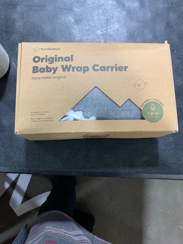 Photo 1 of KeaBabies Baby Wrap Carrier - All in 1 Original Baby Carrier Newborn to Toddler Sling, Easy to Wear, Hands Free Bonding, Lightweight, Breathable Infant Wraps (Classic Gray)