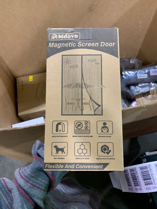 Photo 1 of Magnetic Screen Door,Screen Door Mesh,Keep Bugs Out, Easy Install Works with Front Doors, Sliding Doors,Fit Door Size 32 x 78 Inches