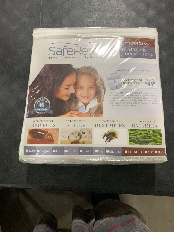 Photo 1 of SafeRest Lab Certified Bed Bug Proof Premium Zippered Mattress Encasement - Waterproof - Hypoallergenic