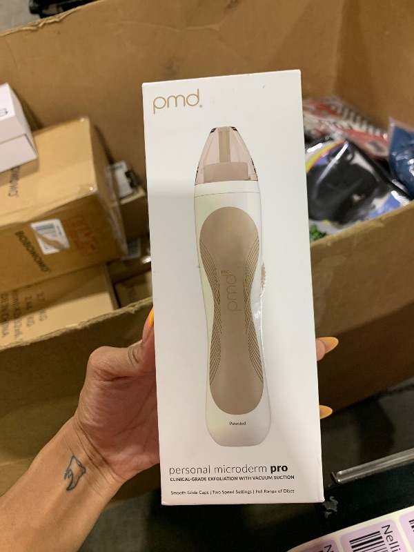 Photo 1 of PMD Personal Microderm Pro - At-Home Microdermabrasion Machine with Kit for Face & Body - Exfoliating Crystals and Vacuum Suction for Fresh and Radiant Skin - High & Low Speed Options