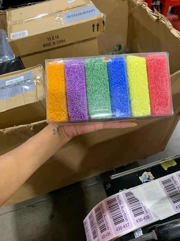 Photo 1 of Silly Foam, Creative Modeling Foam Beads, 6 Primary Colors (Monster), Perfect for Preschool and Kids, Arts, Crafts, Sensory Play, Non-Toxic (Red, Orange, Yellow, Green, Blue, Purple) (Age 3+)