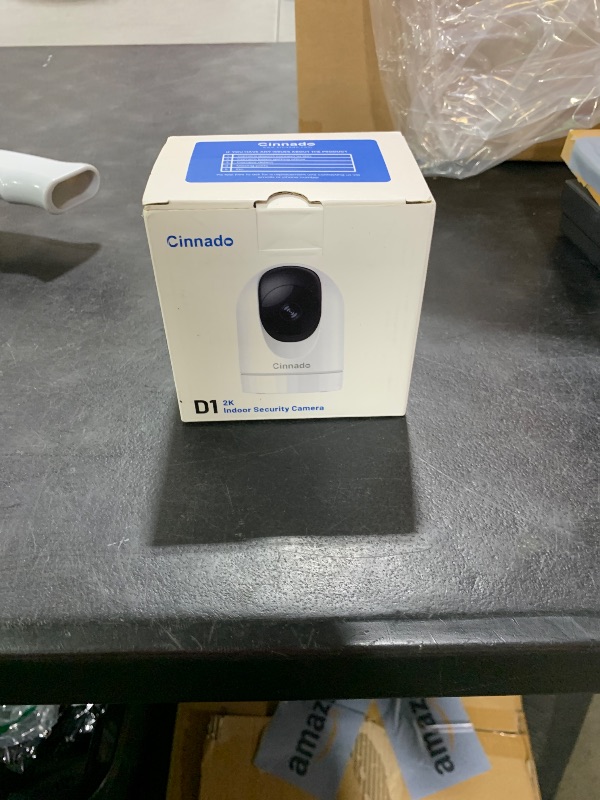 Photo 1 of Cinnado Security Camera Indoor-2K 360° WiFi Cameras for Home Security?Pet/Dog/Baby Camera with Phone app, 2-Way Audio, Night Vision, 24/7 SD Card Storage, Works with Alexa & Google Home (2.4Ghz)-D1
