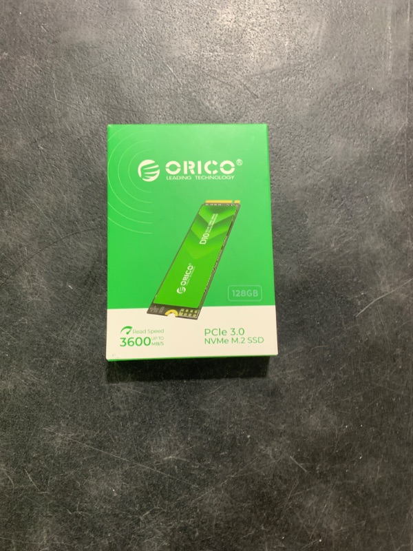 Photo 1 of ORICO 128GB M.2 NVMe SSD, PCIe Gen3x4 2280 SSD - Up to 1700MB/s, Internal Solid State Drive with TLC NAND Flash, Compatible with Raspberry Pi 5 Desktop Laptop - D10