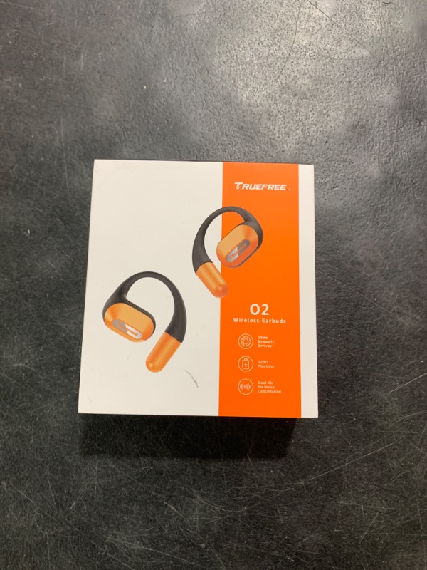 Photo 1 of truefree O2 Open Ear Headphones with Directional Acoustics, Ultra-Light Weight, IPX5 Waterproof, 22H Playtime, Multipoint Connection, App Control, Bluetooth 5.3 Wireless Earbuds for Workouts