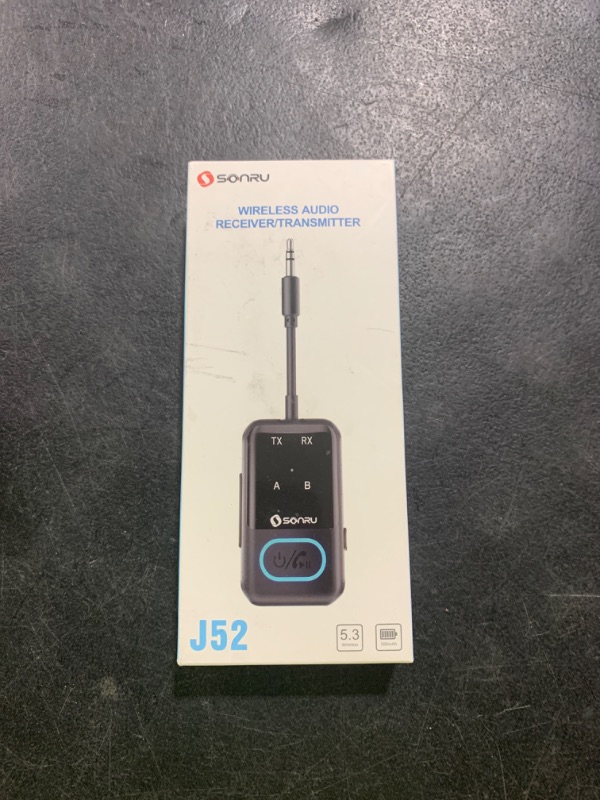 Photo 1 of Bluetooth 5.3 Transmitter Adapter for Airplane 2-in-1 Wireless Bluetooth Audio Transmitter Receiver for 3.5mm Aux Jacks on Flight/TV/Gym Equipment, for up to 2 Wireless Headphones, Cell Phones