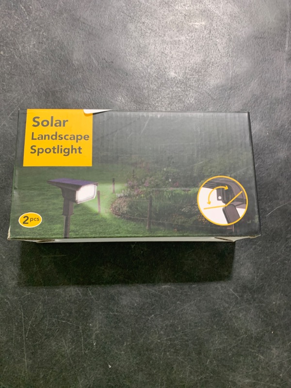 Photo 1 of LEREKAM Solar Spot Lights, IP65 Waterproof 40 LEDs Landscape Spotlights,USB & Solar Powered Wall Lights Dark Sensing Auto On/Off,3 Modes Outdoor Solar Garden Lights for Yard Porch 2 Pack
