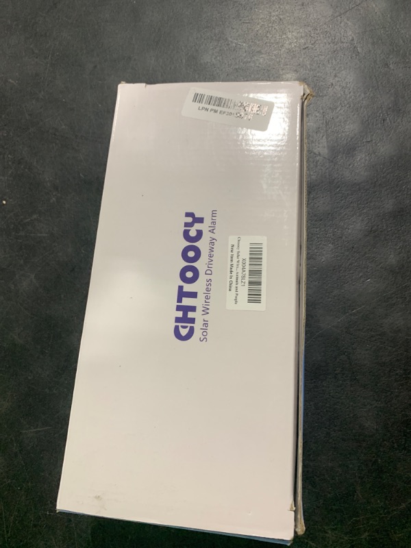 Photo 1 of Chtoocy Solar Wireless Driveway Alarm Sensor 1/2 Mile Driveway Alarms Outside Weatherproof Driveway Aler Motion, Vehicle Detecting Motion Alarms for Cars Only, Ignores Animals and People