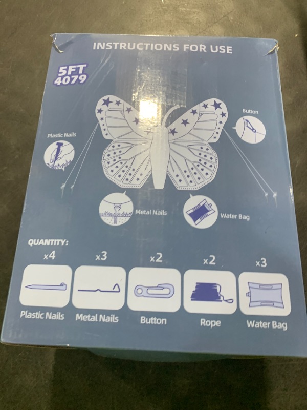 Photo 1 of Memorial Day Inflatable Outdoor Decorations Patriotic Independence Day 4th of July Decor, Inflatables Butterfly, Built in LED Lights Blow up Fourth of July Decor for Holiday Party Garden Yard Lawn