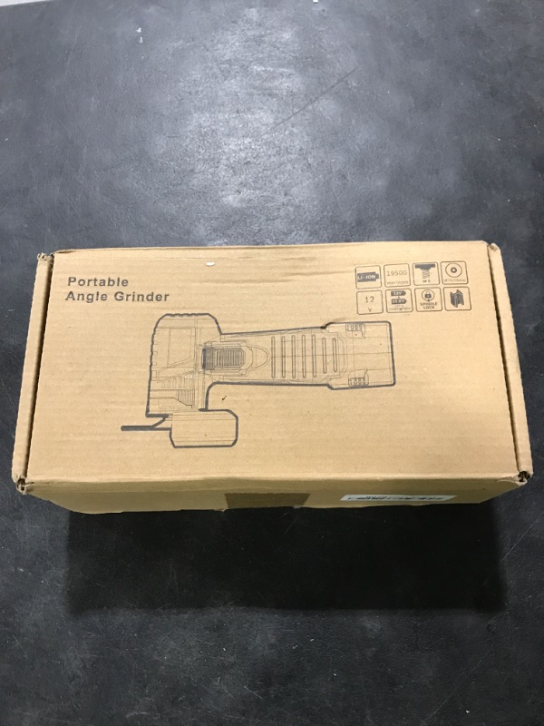 Photo 1 of Cordless Electric Angle Grinder, Handheld Mini Tile Cutter Tool, Rechargeable Small Hand Grinder with 2 Cutting Discs for Wood Ceramic Tile PVC Pipe Cutting Polishing, 19500 RPM
