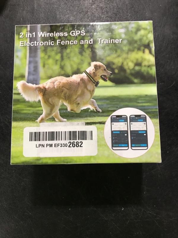Photo 1 of E-FENCE 3-in-1 GPS Dog Tracker/Training Collar/Electronic Fence Wireless Electric Collar Fence for Dogs,Adjustable Irregular Boundary,Pet Containment System,Outdoor Use Only