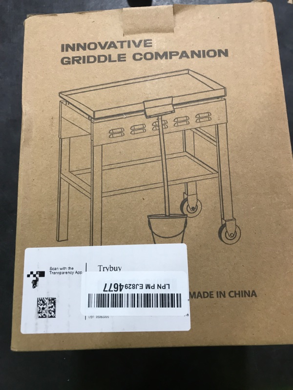 Photo 1 of Rear Grease Drainage System for Blackstone Grease Catcher Upgrade, Blackstone Grease Trap Funnel with Grease Gate, Grease Bucket W/Lid, 12 Pack Foil Bucket Liners, Blackstone Griddle Accessories