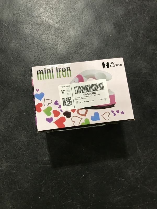 Photo 1 of Honoson Mini Craft Iron Mini Heat Press Small Portable Tiny Iron with Charging Base Accessories for Fuse Beads Patch DIY Shoes T-Shirts Heat Transfer Vinyl Projects(Green)