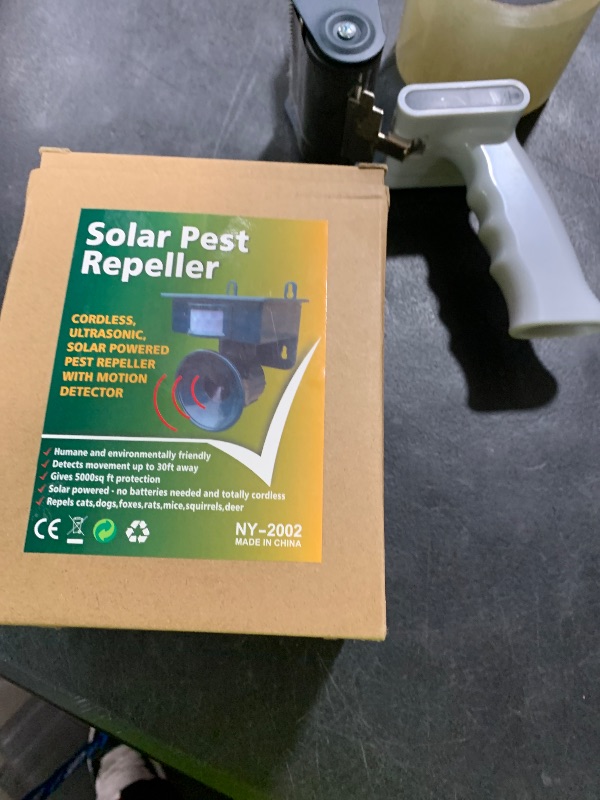 Photo 1 of 2025 Solar Ultrasonic Bird Deterrent with Motion Sensor for Pigeon Woodpecker Animal Repellent Outdoor, Waterproof Squirrel Repeller Cat Deterrent for Deer Coyote Dog Skunk Rabbit Rodent(1Pack)