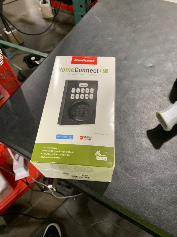 Photo 1 of Kwikset HomeConnect 620 Z-Wave Long Range Enabled Keypad Smart Lock Convenient Keyless Entry, Customizable User Codes, Ring Alarm Compatible, Hub Required. Sold Separately Matte Black Contemporary